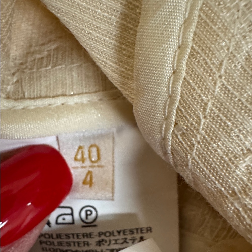 PRICE FIRM NWT Valentino Roma Beige Textured  Blazer & Skirt Set Size 40|4 - Picture 3 of 13
